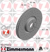 Stabdžių diskas ZIMMERMANN 150.2958.52 kaina