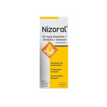 NIZORAL 20 mg/ml šampūnas 60 ml