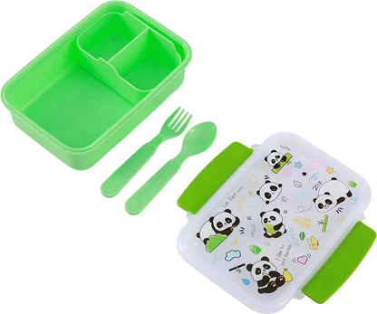 Itotal - Lunch Box Kids PANDASTIC with cutlery (ID2031)