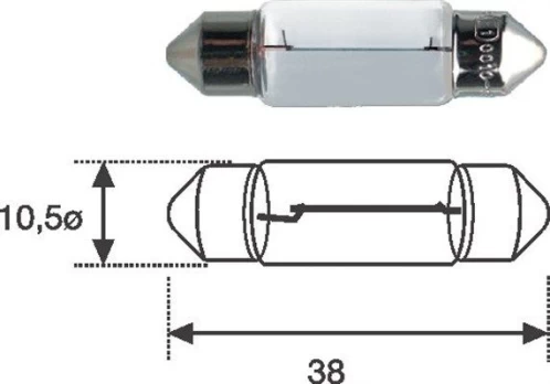 Lemputė, valstybinio numerio apšvietimas MAGNETI MARELLI 009461100000