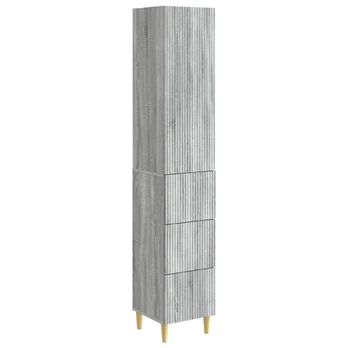 Spintelė 2 pcs Pilka Sonoma 33 x 34,5 x 90 cm Apdirbta mediena