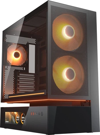 COUGAR Gehäuse Midi-Tower CFV235 Vision, ARGB, Mesh, Juodas