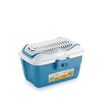 Stefanplast Transportavimo narvas Mini Gulliver 40x30x24cm balta|mėlyna