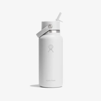 Hydro Flask 946 ml Wide Flex Straw Cap White (W32CFS110 Gertuvės)