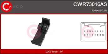 Jungiklis, lango pakėliklis CASCO CWR73016AS