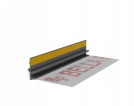 Prie lango profilis Pvc su tinkleliu/sandarikliu 3m 9/3 t.pilkas