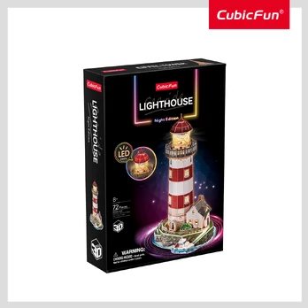 CUBIC FUN CUBICFUN 3D dėlionė su LED „Švyturys“
