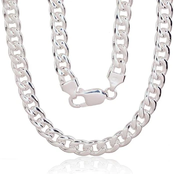 Sidabrinė grandinėlė Curb 7 mm - 7 mm. - 55 - 60.6 g.