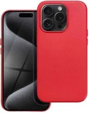Dėklas Oem Leather Mag Cover for IPHONE 15 PRO red kaina