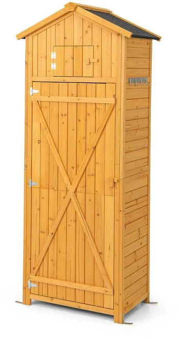 Promotions Sodo įrankių saugojimo spinta, 29.5x20x71 colių, Natūrali