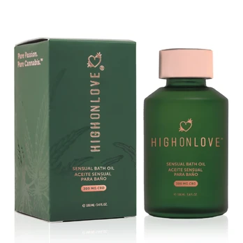 HighOnLove CBD Sensual vonios ir kūno aliejus, 100 ml