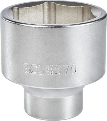 Bgs 3770" pro torque galvutė, sidabrinė, 1" 70 mm
