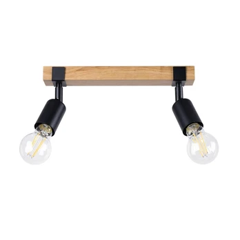 Ceiling lamp ZUCA 2 black gaismeklis