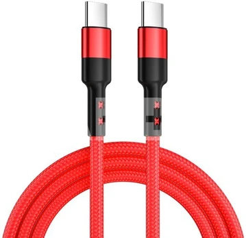 Caruba USB C to USB C 60W Cable 30cm Red