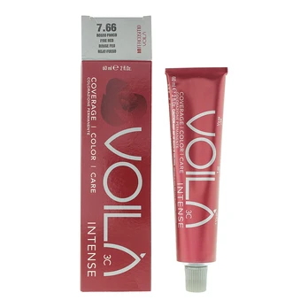 "Intercosmo Voilà 3C Intense 7.66 Fire Red" plaukų dažai 60ml