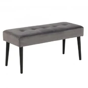 Pufas Home4you Glory, pilkas, 95 cm x 38 cm x 45 cm kaina