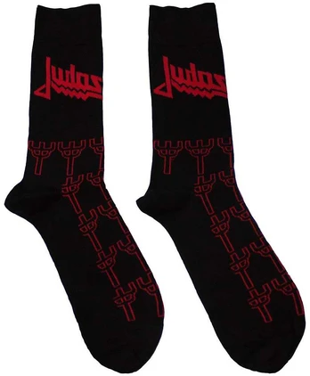 Rock Judas Priest Trident Pattern Kojinės