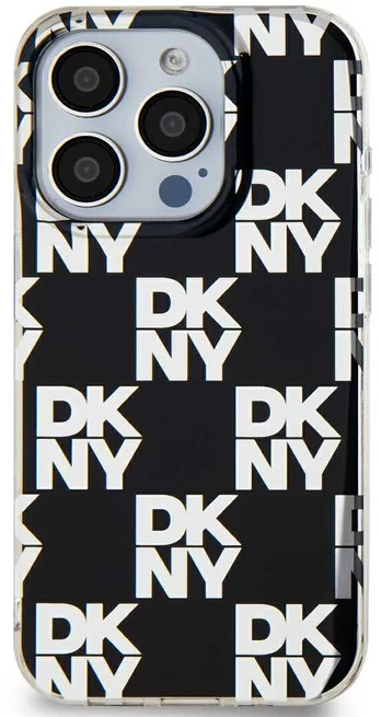 Dėklas DKNY PC/TPU Checkered Pattern Case for iPhone 14 Pro Max Juodas
