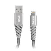 Kabelis SBS Extreme USB/Lightning 1,5m kaina