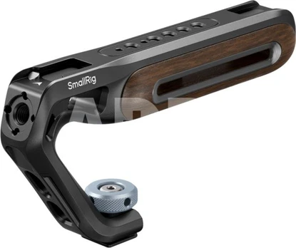 SmallRig 5250 Wooden Top Handle with Cold Shoe Mount