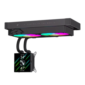 Gamemax CPU Liquid Cooler | GLACIER 240 LCD BK | Intel, AMD