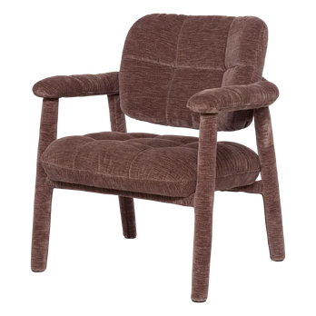 LOOM ARMCHAIR CHENILLE TEXTURED OLD PINK [fsc]