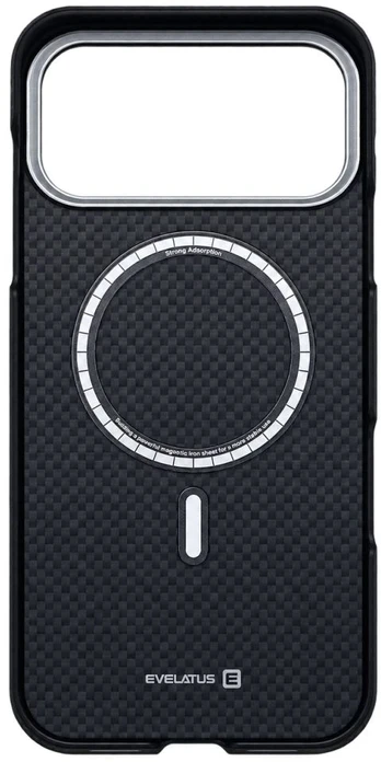Nugarėlės dėklai Evelatus Apple iPhone 18 Pro Max Carbon MagSafe case Black