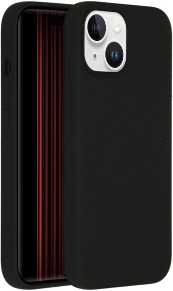 Accezz skysto silikono dėklas, skirtas iPhone 15 – Juodas