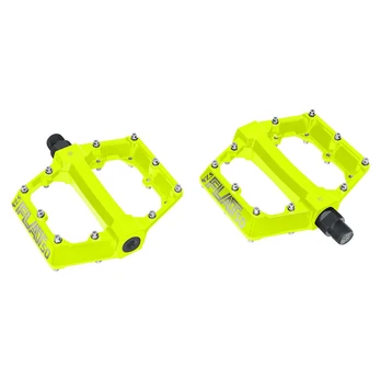Pedalai KLS Flat 50 (aliuminis, laimo)