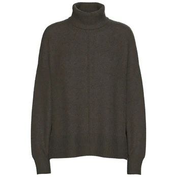 Megztinis su kaklu moterims, Ruda, Malou rollneck