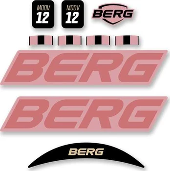 Berg MOOV 12 - Stickerset Retro Rožinė