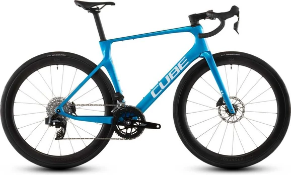 Dviratis Cube Agree C:62 EX topasblue'n'baltas 2026-60 cm (Dydis: 60 cm)