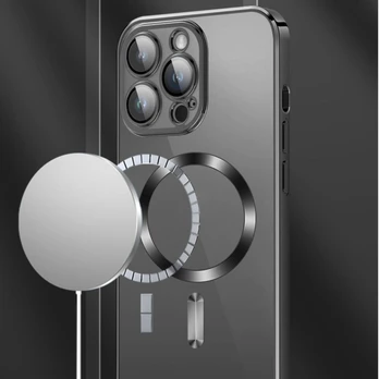 Dėklas Wozinsky Electroplated Magsafe na Samsung Galaxy S24 FE - Sidabrinė