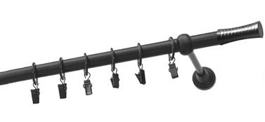 Karnizas Olimp Walec, 150 cm, Ø 19 mm, juoda kaina