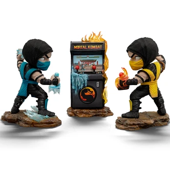 Iron Studios &amp; Minico Mortal Kombat - Scorpion Vs Sub-zero Arcade Set Minico Figures