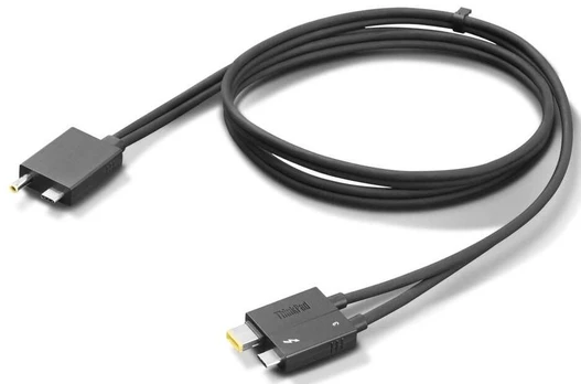 Lenovo ThinkPad Thunderbolt 4 WorkStation Dock Split Cable 4X91K16970 Black, 0.7 m