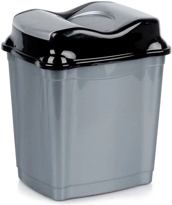 Gray plastikas trash can 16 l