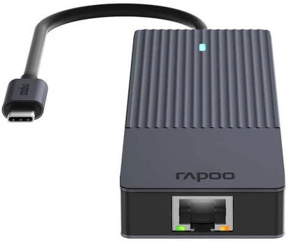 Rapoo UCM-2002 6-in-1 USB-C Multiport Adapteris