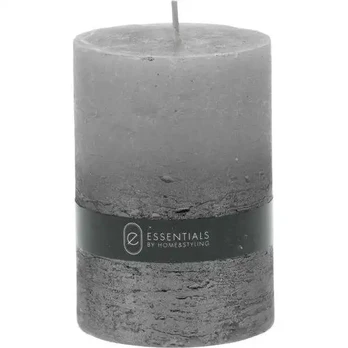 Candle grey 10x7x7cm