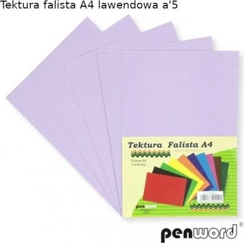 Penword A4 gofruotas popierius dekoravimui, 5 lapai