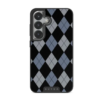 Trouble - Samsung Galaxy S25 Case, Elite Dark (Magnetic) / Silver