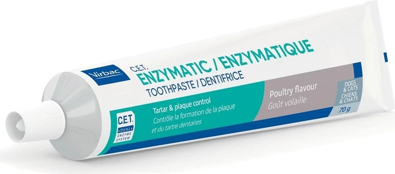 Virbac Enzymatic C.E.T. dantų pasta šunims ir katėms, 70 g