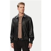 Calvin Klein Dirbtinės odos striukė LV04RG406G Juoda Regular Fit
