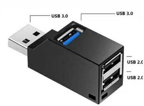 ATL USB šakotuvas AK337, 3 portai, juodas
