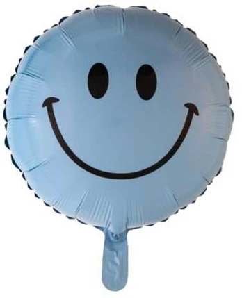 Globos Europe Bv Folieballon, lyseblå emoji smiley