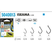 Kabliukai Su Pavadėliu KAMATSU Iseama Method Feeder Silicone 10cm Nr.12 kaina