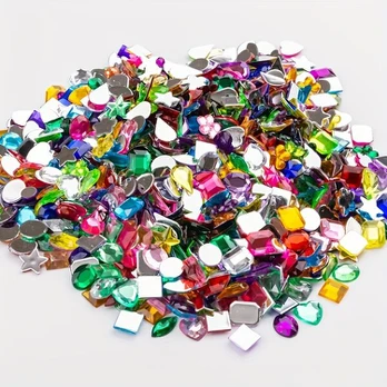 Cirkonio karoliukų rinkinys, 500pcs-random