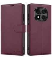 Raudonas atverčiamas dėklas Xiaomi Redmi Note 15 Pro 5G "Tech-Protect Wallet"