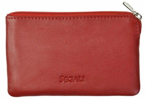 Segali Leather mini wallet-key ring 7289 red