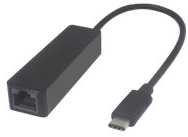MICROCONNECT USB C til RJ45 adapter, 5Gbps, 10/100/1000 Mbps, længde 20 cm, farve: sort